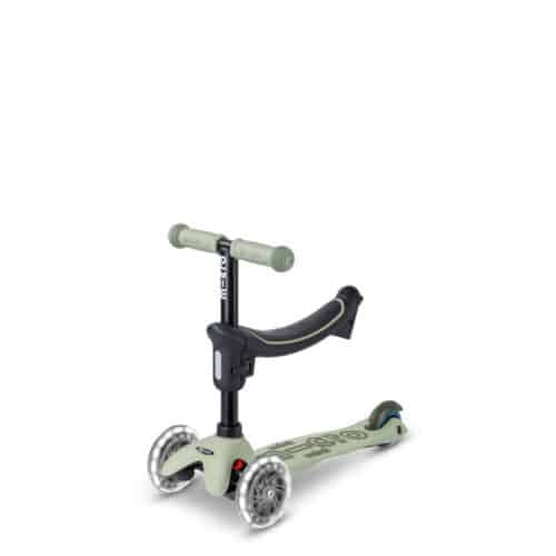 Mini Micro Deluxe Rock & Go 6 u 1 LED romobil zelena