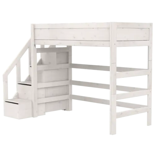 Lifetime Kidsrooms Visoki krevet sa stepenicama V177cm - whitewash