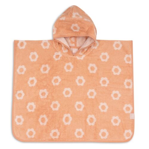 Jollein pončo frotir Jacquard Blush