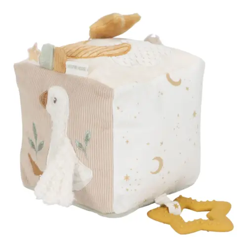 Little Dutch aktivna plišana kocka Newborn Naturals