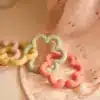 Jollein silikonska igračka i gricka Loops Flowers