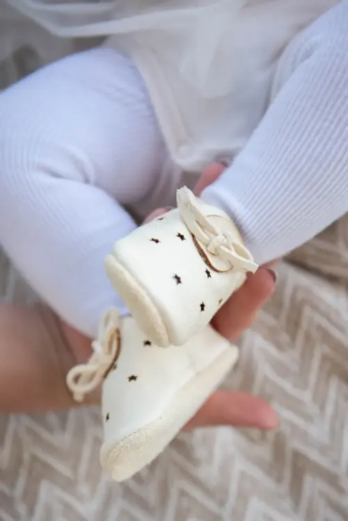 Baobaby cipelice Stars White S