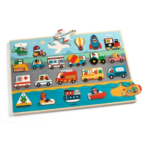 Djeco puzzle Vozila