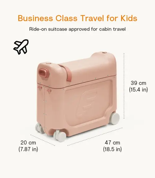 Stokke Jetkids Travel set - Bedbox i ruksak Coral Pink