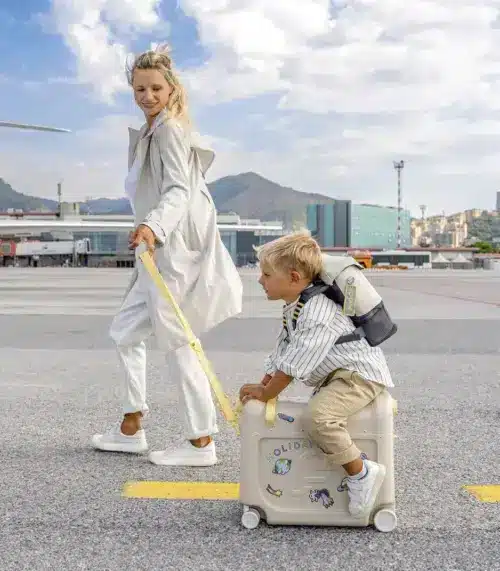 Stokke Jetkids Travel set - Bedbox i ruksak Moonglow White Stokke Jetkids Travel set - Bedbox i ruksak Moonglow White