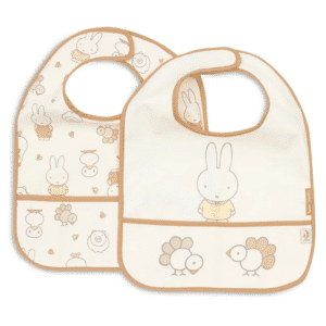Jollein vodootporni podbradnik Miffy Family Farm 2 komada