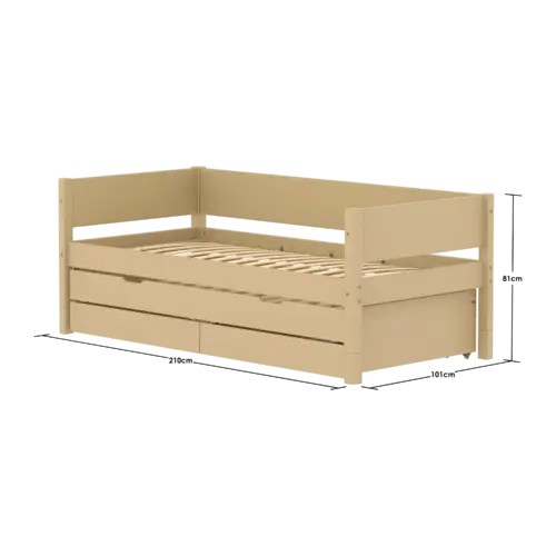 Flexa sand krevet 4 FLEXA Daybed s Pomoćnim krevetom i ladicama Sand