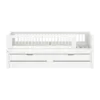 Flexa white krevet 3 FLEXA WHITE Daybed s Pomoćnim krevetom i ladicama