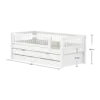 Flexa white krevet 4 FLEXA WHITE Daybed s Pomoćnim krevetom i ladicama
