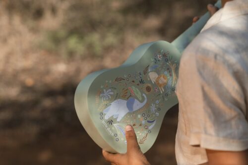 Little Dutch drvena gitara Safari Friends zelena