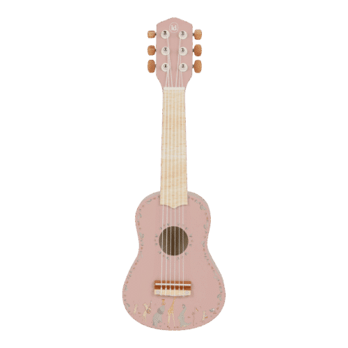 Little Dutch drvena gitara Safari Friends roza Little Dutch drvena gitara Safari Friends roza
