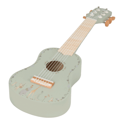 Little Dutch drvena gitara Safari Friends zelena