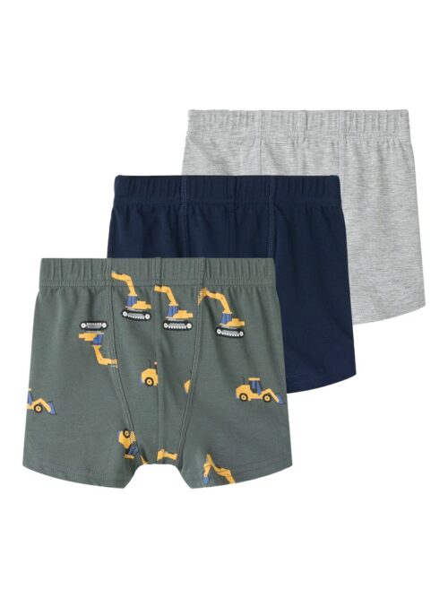 Name It 3-pack bokserice s motivom bagera