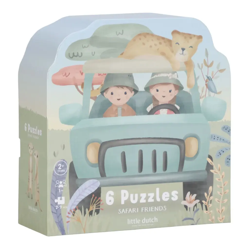 Little Dutch Puzzle Safari Friends 6u1