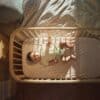Stokke® Nighti™ Toddler, Natural. Top view. Stokke Nighti™ 3-u-1 krevet Natural