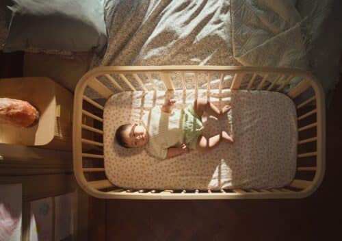 Stokke® Nighti™ Toddler, Natural. Top view. Stokke Nighti™ 3-u-1 krevet Natural