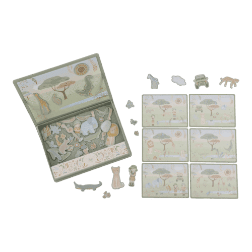 Little Dutch Magnetne puzzle Safari Friends