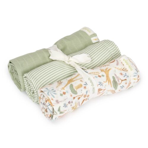 Little Dutch Tetra pelene Safari Wonders 3 kom 70x70 cm Little Dutch Tetra pelene Safari Wonders 3 kom 70x70 cm