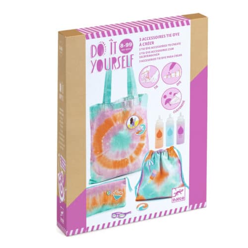 DJECO kreativni set za bojenje tekstila Tie-Dye DJECO kreativni set za bojenje tekstila Tie-Dye