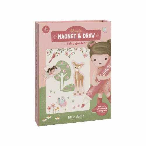 Little Dutch Magnetska knjiga aktivnosti Rosa Fairy Garden