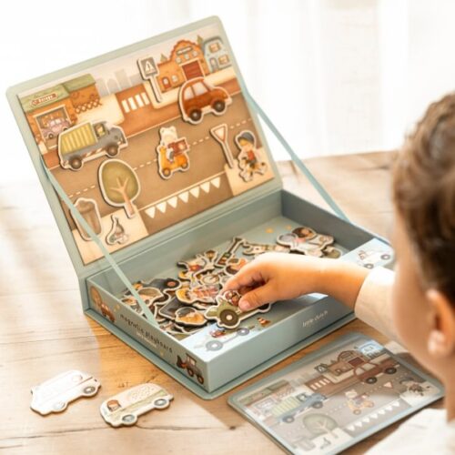 Little Dutch Jimova vozila Magnetne puzzle Little Dutch Jimova vozila Magnetne puzzle